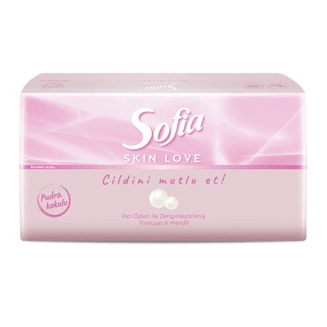 Sofia Skin Love Pudra Kokulu Mendil 75'li .